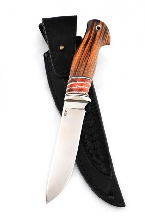 Нож №12, сталь клинка ZDP-189, рукоять айронвуд, зуб мамонта