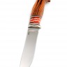 Нож №12, сталь клинка ZDP-189, рукоять айронвуд, зуб мамонта 