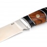 Нож №14, сталь клинка ZDP-189, рукоять черный граб, айронвуд, мозаичные пины 