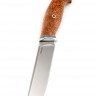 Нож №26, сталь клинка CPM125v, стабилизированная карельская береза, мозаичные пины 