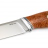 Нож №26, сталь клинка CPM125v, стабилизированная карельская береза, мозаичные пины 