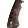Нож Охотничий из кованой стали х12мф рукоять стабилизированная карельская береза коричневая 