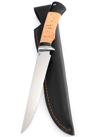 Нож Филейный средний сталь кованая Х12МФ рукоять береста