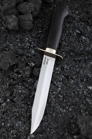 Нож разведчика НР-40 95х18 черный граб