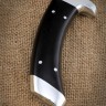 Нож Шкуросъемный-3 95Х18 цельнометаллический черный граб 