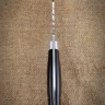 Нож Шкуросъемный-3 95Х18 цельнометаллический черный граб 