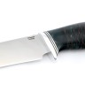Нож Филейный средний сталь кованая Х12МФ рукоять шишка в акриле черная 