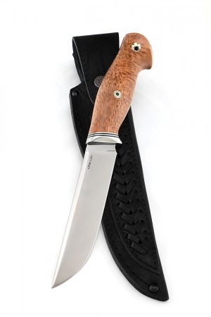 Нож №1 сталь CPM125V, рукоять стабилизированная карельская береза, мозаичные пины